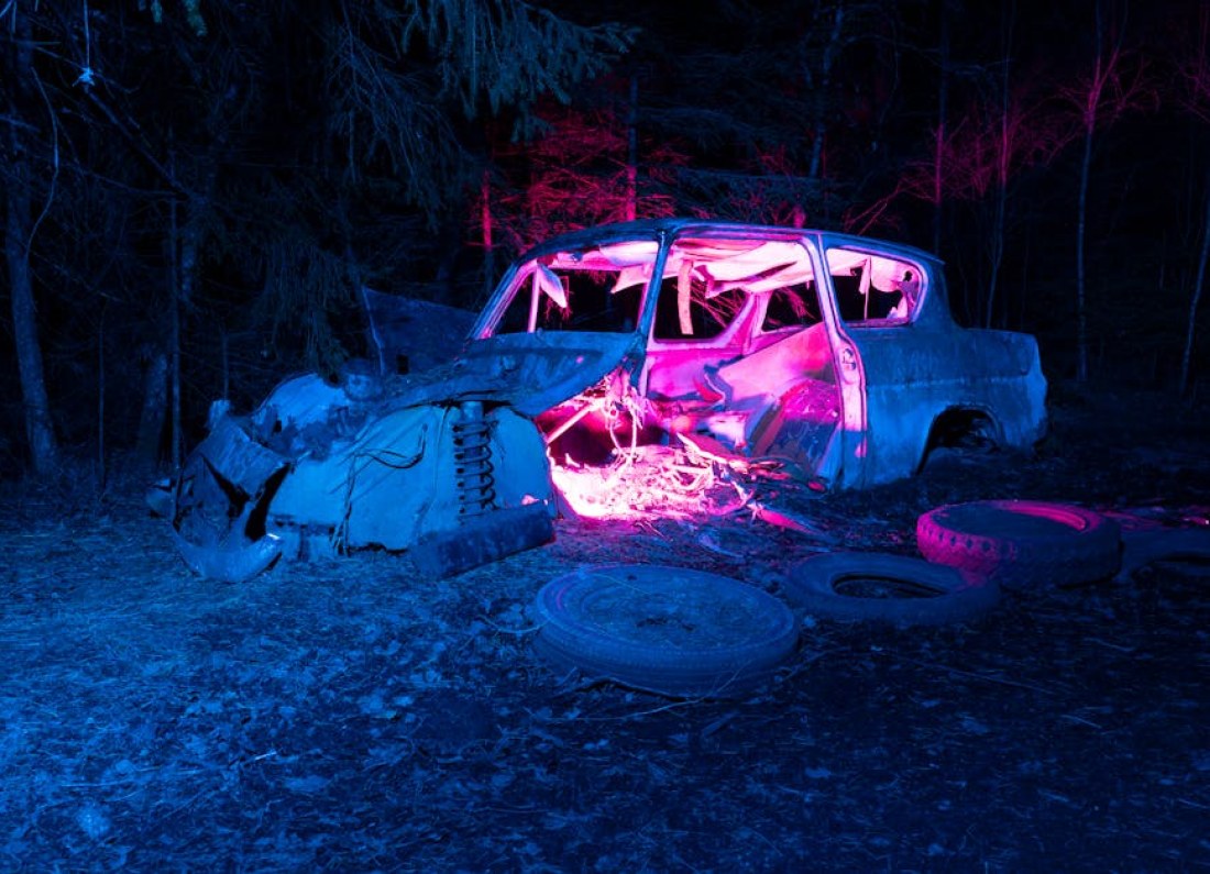 abandoned cars forest