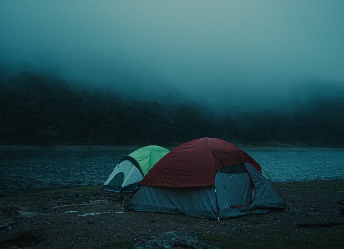 camping site lake