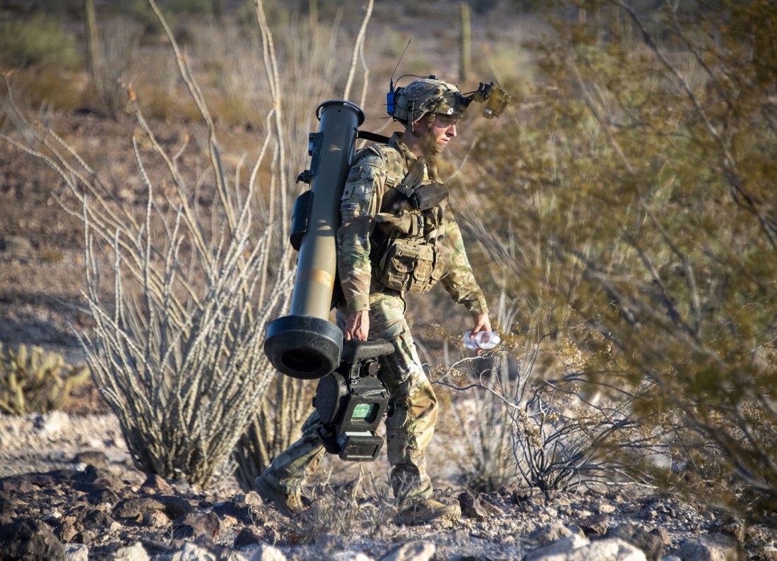 anti-tank missile test