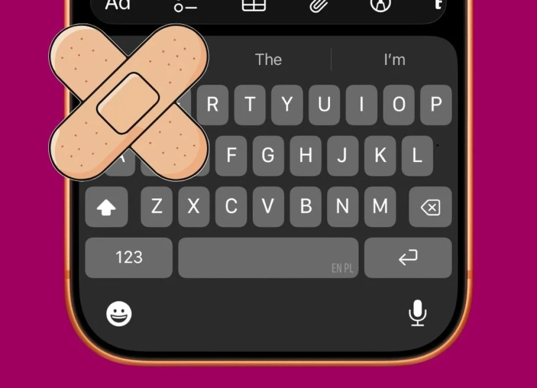 iPhone keyboard error