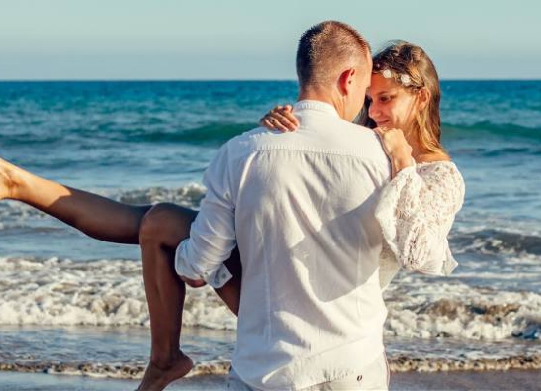 happy couple portrait