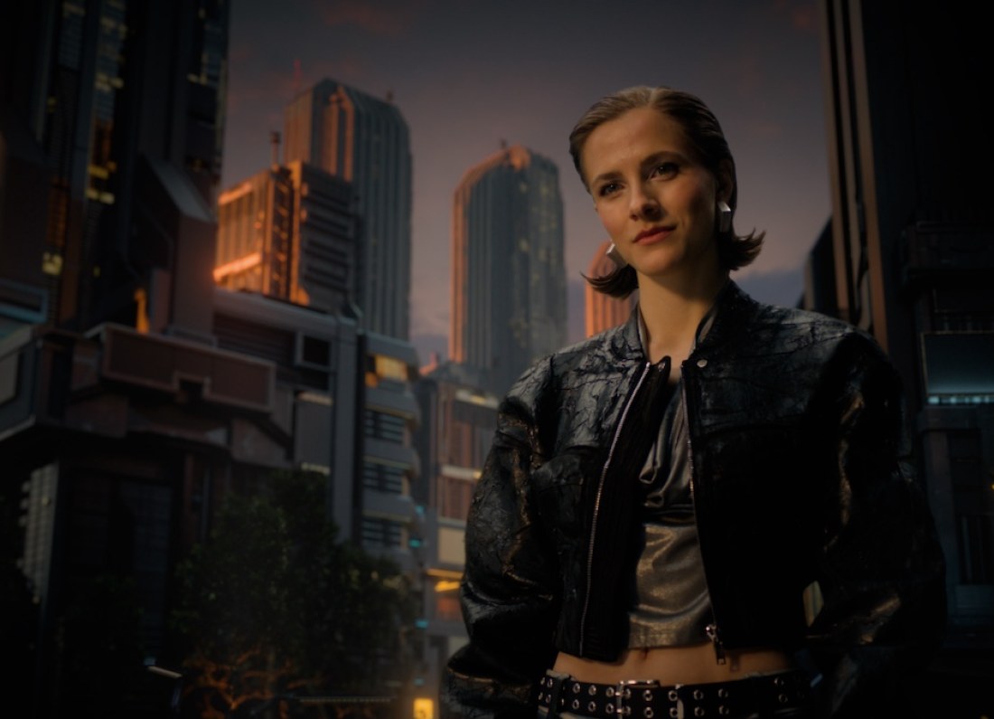 futuristic technology city