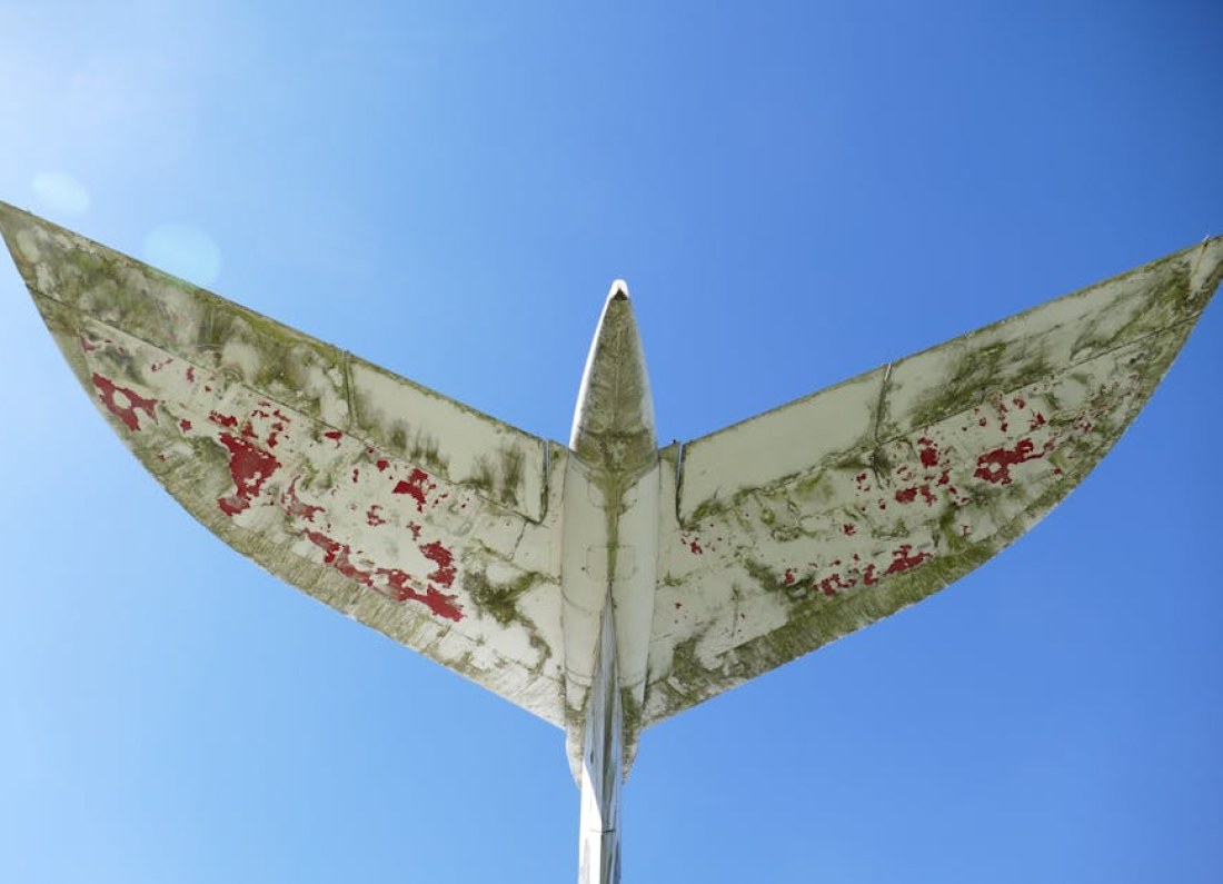 hail damaged airplane