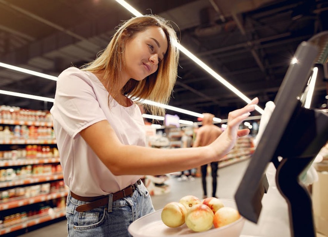 self-checkout machine
