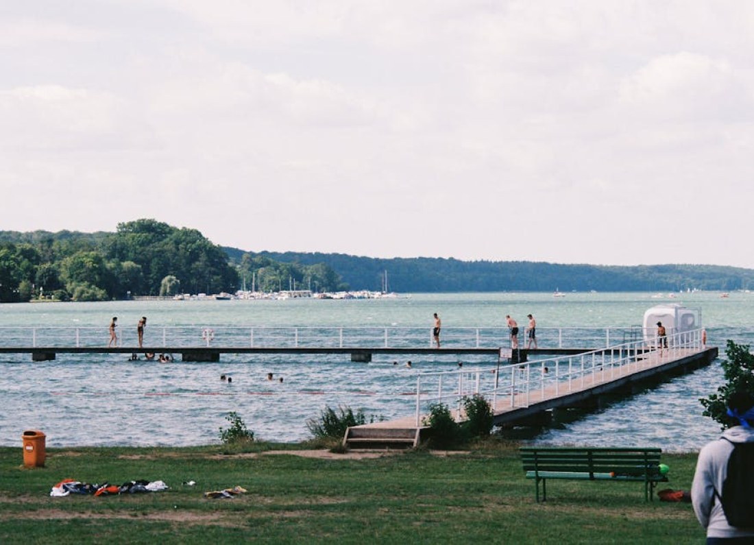 lake pier swimming area