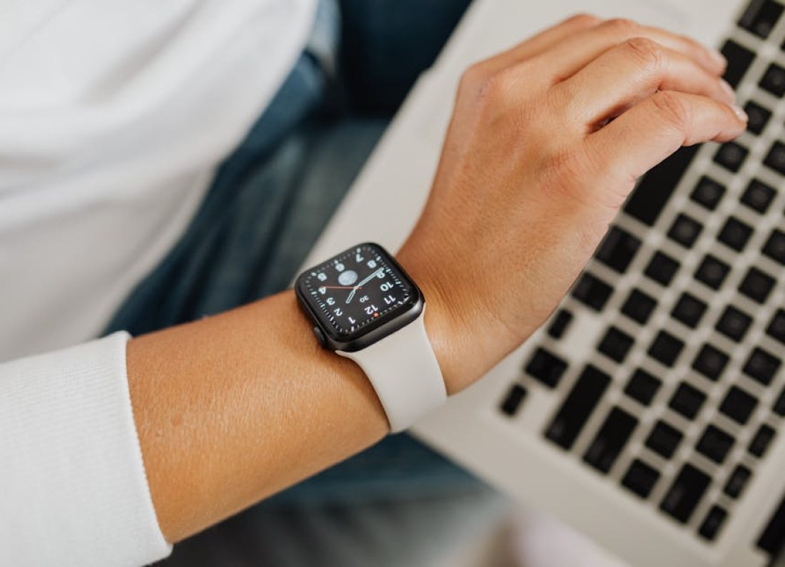 smartwatch on wrist