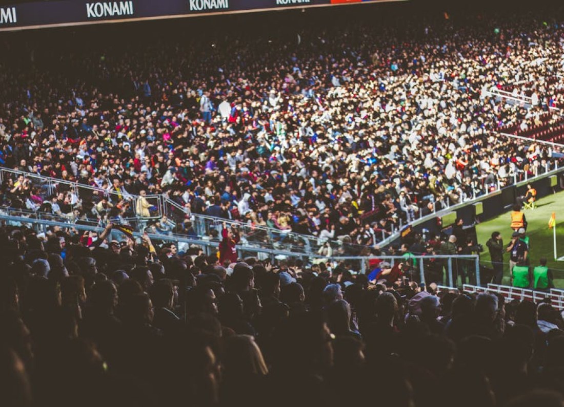 football stadium fans